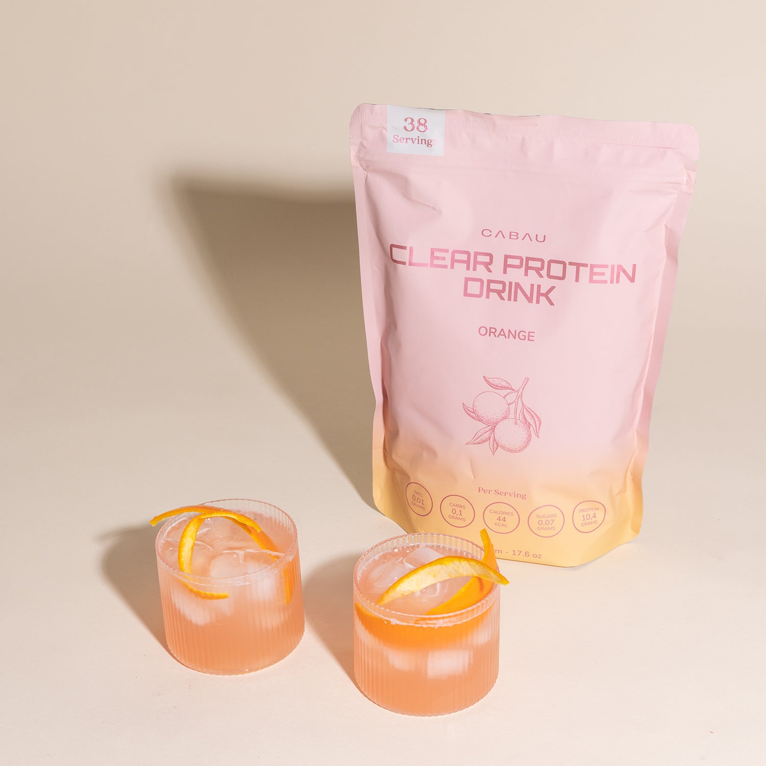 Klares Proteingetränk